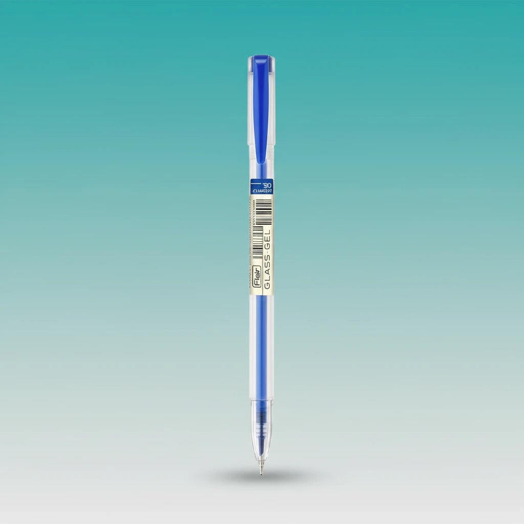Flair Glass Gel Pen Blue by Gift Hub Mart