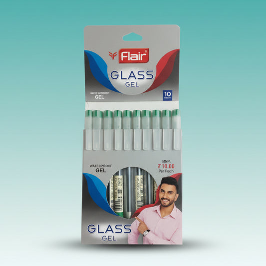 Flair Glass Gel Pen Green by Gift Hub Mart