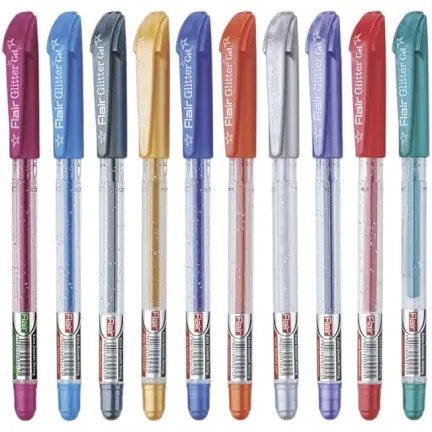Flair Glitter Pen- Multicolour by Gift Hub Mart