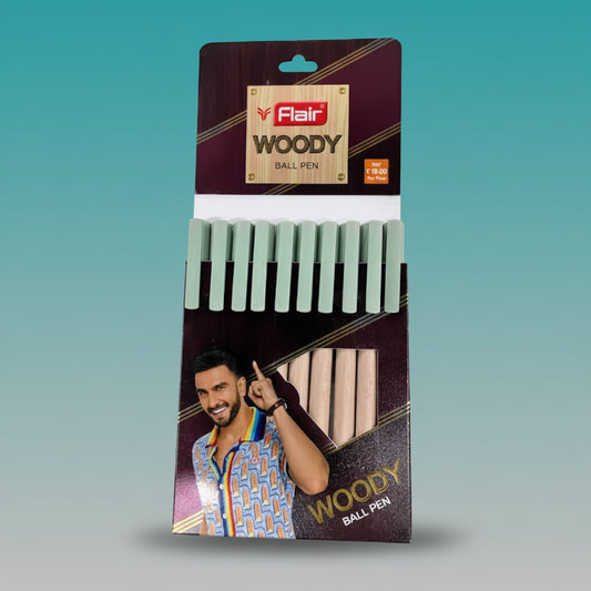 Flair Woody Ball Pen Green by Gift Hub Mart