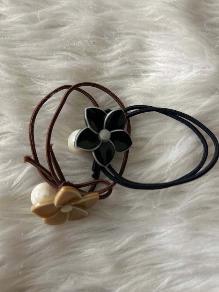 Floral Elastic RubberBand pack of 2 by Gift Hub Mart