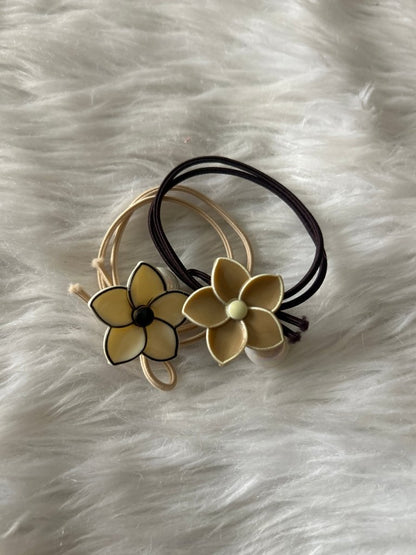 Floral Elastic RubberBand pack of 2 by Gift Hub Mart