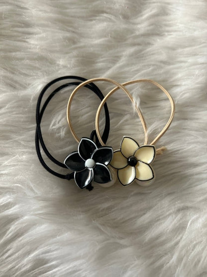 Floral Elastic RubberBand pack of 2 by Gift Hub Mart