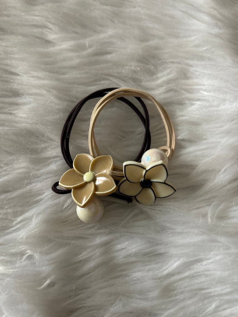 Floral Elastic RubberBand pack of 2 by Gift Hub Mart