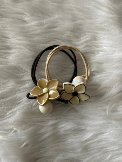 Floral Elastic RubberBand pack of 2 by Gift Hub Mart