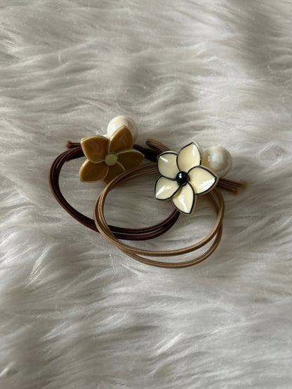 Floral Elastic RubberBand pack of 2 by Gift Hub Mart