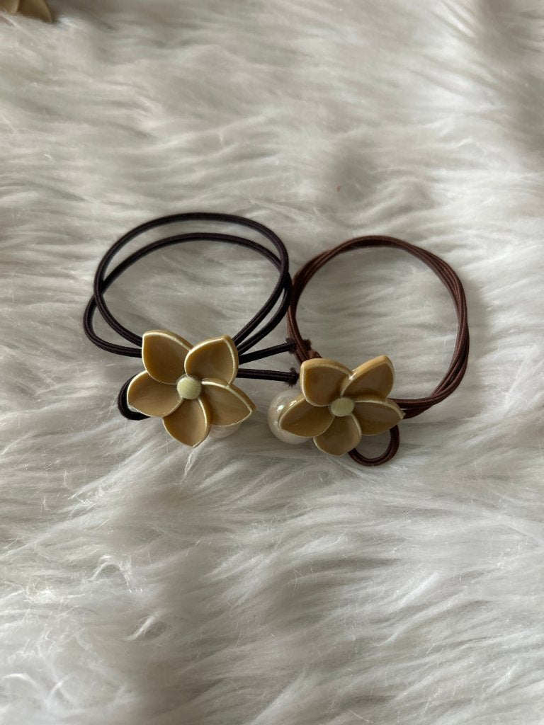 Floral Elastic RubberBand pack of 2 by Gift Hub Mart