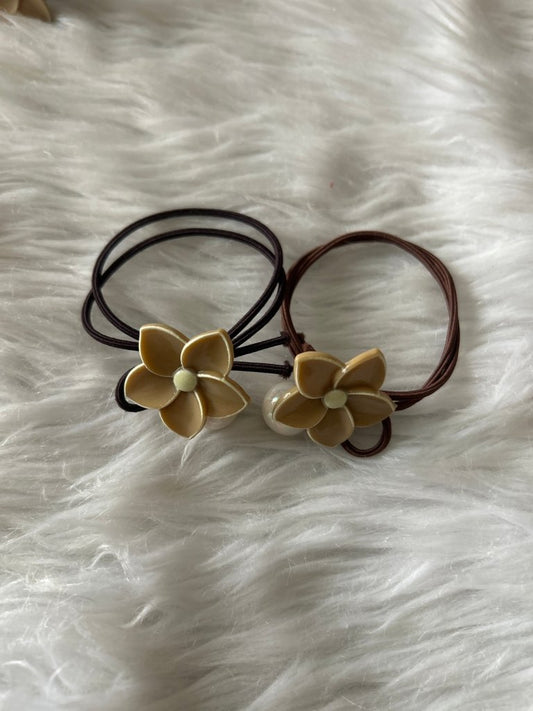 Floral Elastic RubberBand pack of 2 by Gift Hub Mart