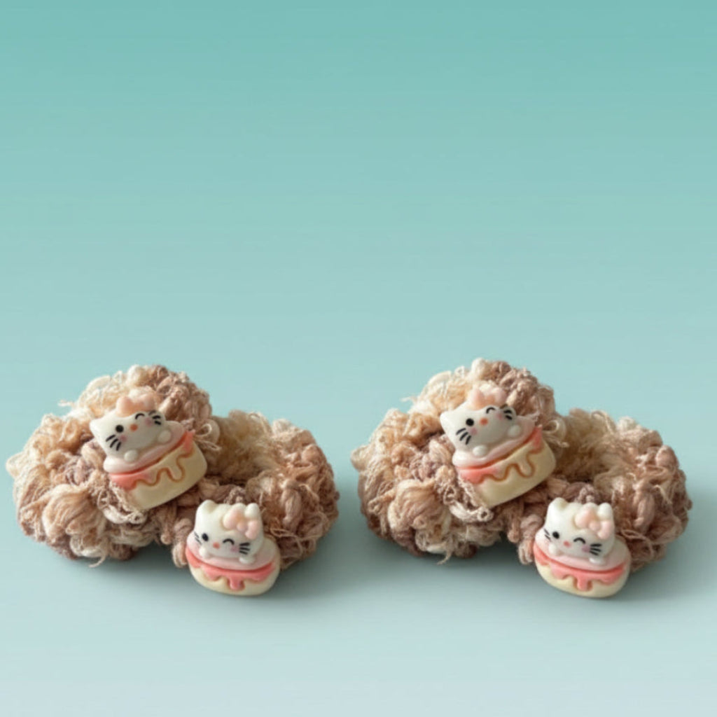 Fluffy Schruncies with Sanrio pack of 2 by Gift Hub Mart