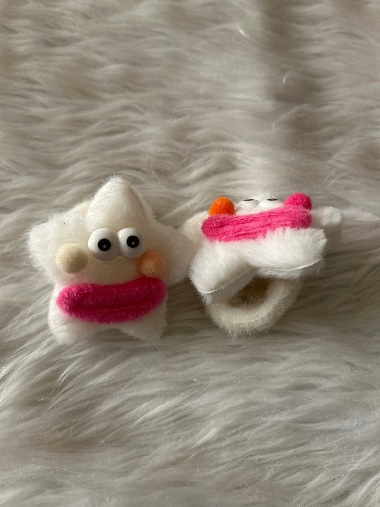 Fluffy Star Rubber Band pack of 2 by Gift Hub Mart