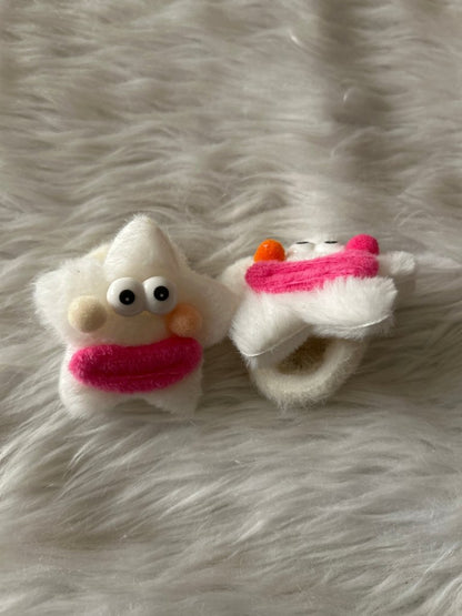 Fluffy Star Rubber Band pack of 2 by Gift Hub Mart