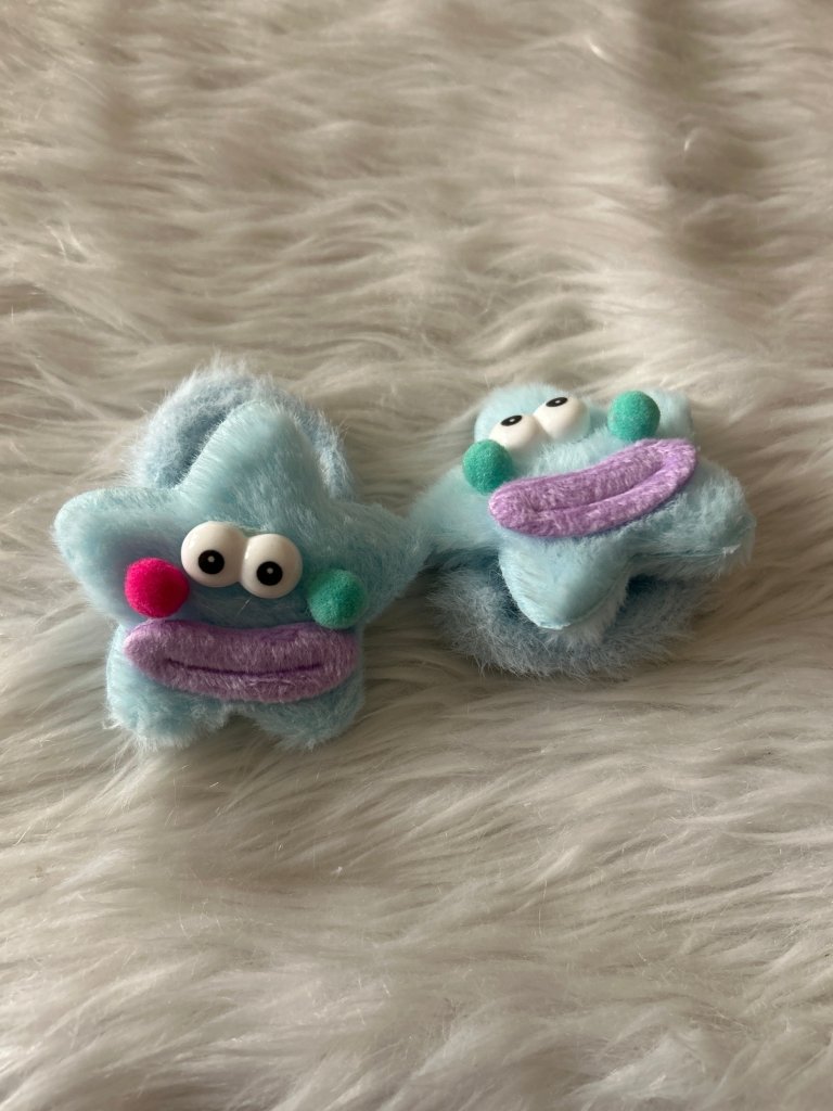 Fluffy Star Rubber Band pack of 2 by Gift Hub Mart