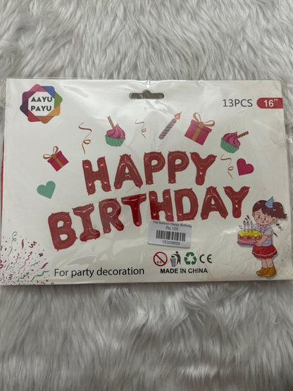 Foil Balloon Happy Birthday by Gifthubmart