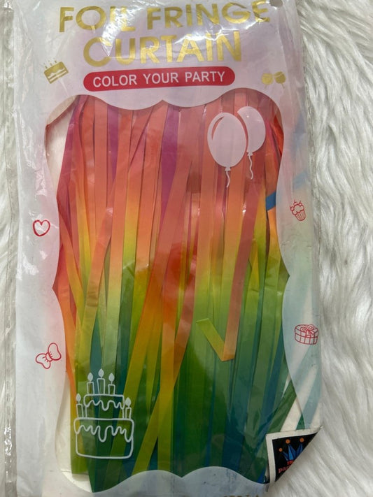 Foil Curtain Multicolour by Gifthubmart