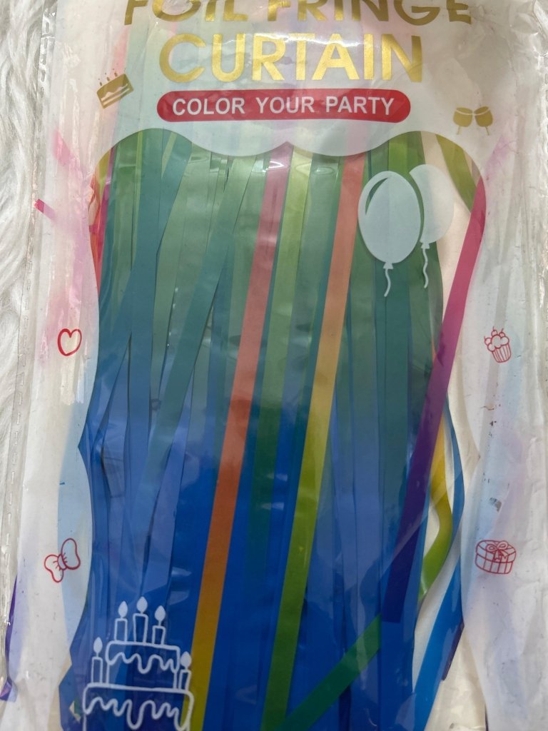 Foil Curtain Multicolour by Gifthubmart