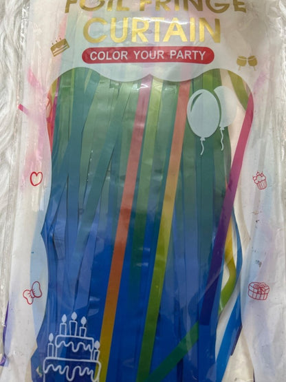 Foil Curtain Multicolour by Gifthubmart