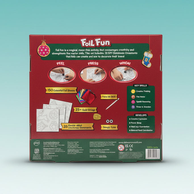 Foil Fun Christmas Ornaments Skillmatics DIY 4+ by Gift Hub Mart