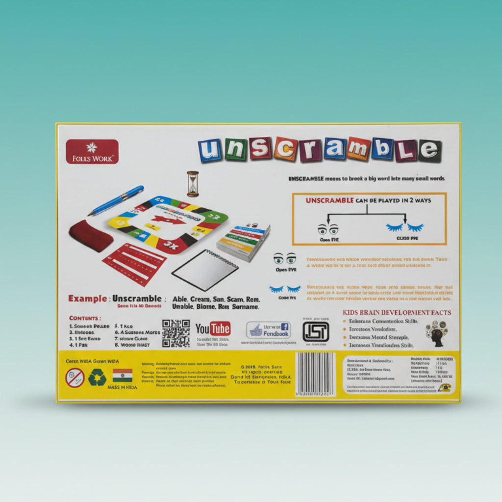 FOLKS WORKS UNSCRAMBLE 8+ by Gifthubmart