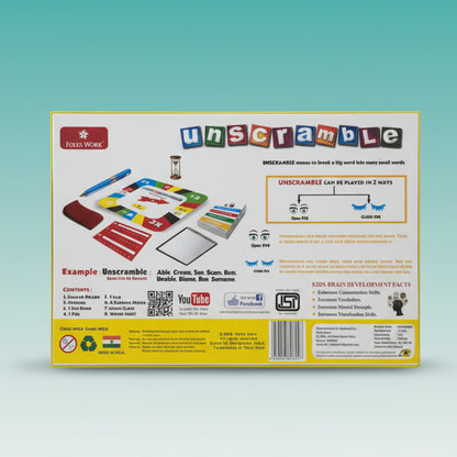FOLKS WORKS UNSCRAMBLE 8+ by Gifthubmart