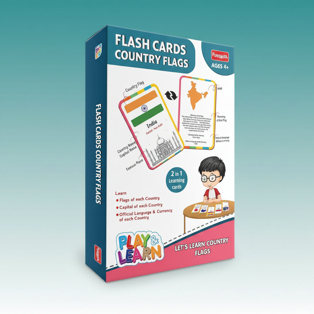 Funskool Flash Cards Country Flags by Gifthubmart