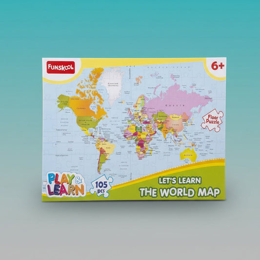Funskool Lets Learn The World Map by Gifthubmart