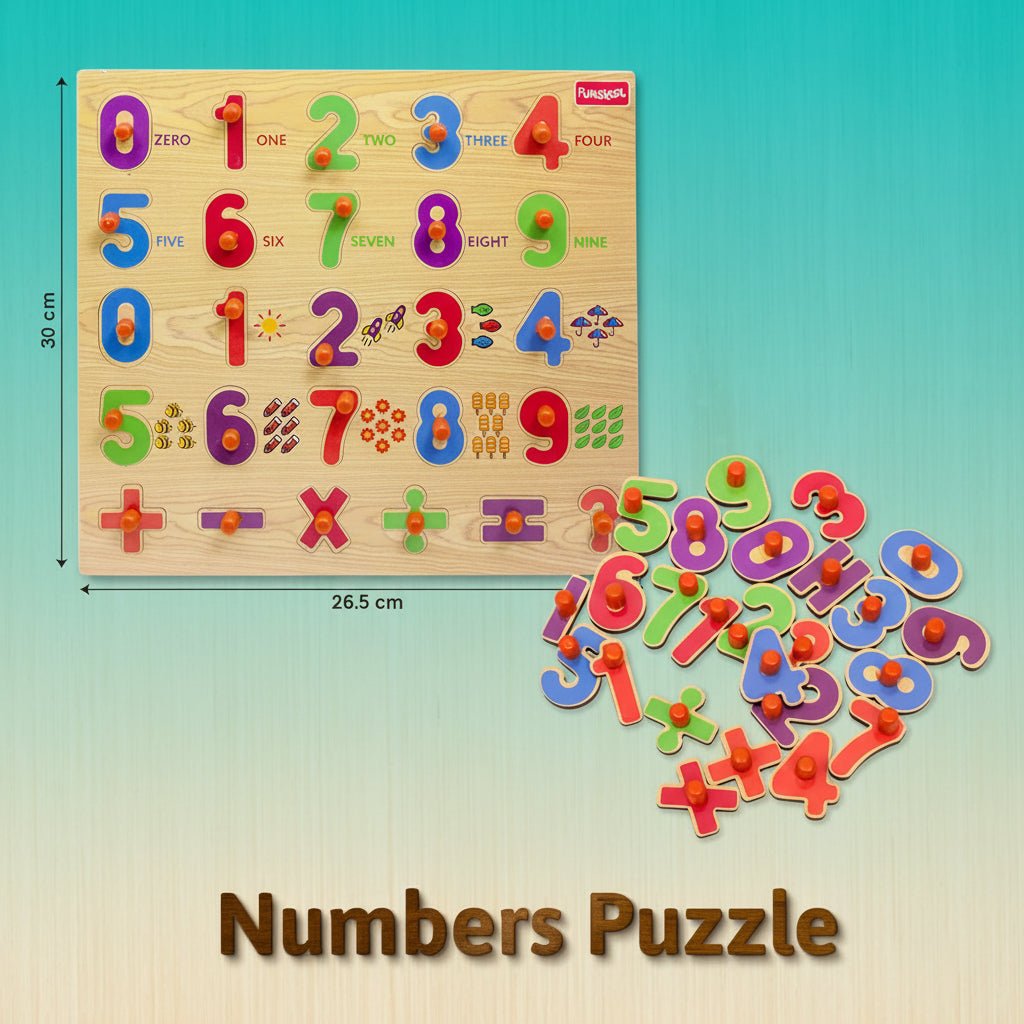 Funskool Numbers Wooden Puzzle by Gifthubmart