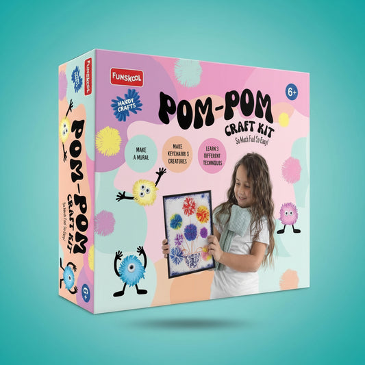Funskool POM POM CRAFT KIT 6+ by Gifthubmart