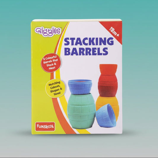 Funskool Stacking Barrels by Gifthubmart