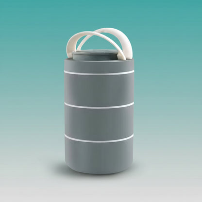 Ganesh Stainless Steel 3 Layer Lunch Box by Gift Hub Mart