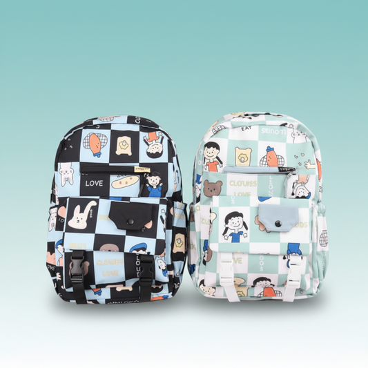 GIBO Lightweight School Bag Cartoon Print by Gifthubmart