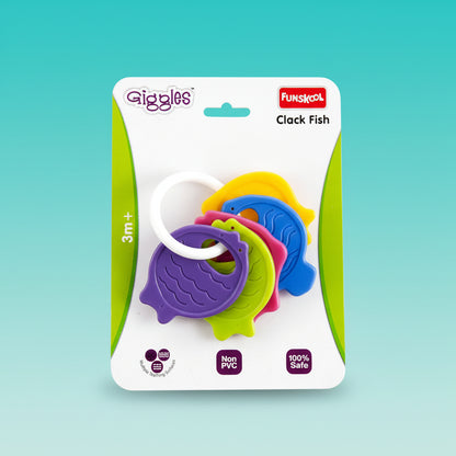 Giggles Clack Fish Teether by Gift Hub Mart