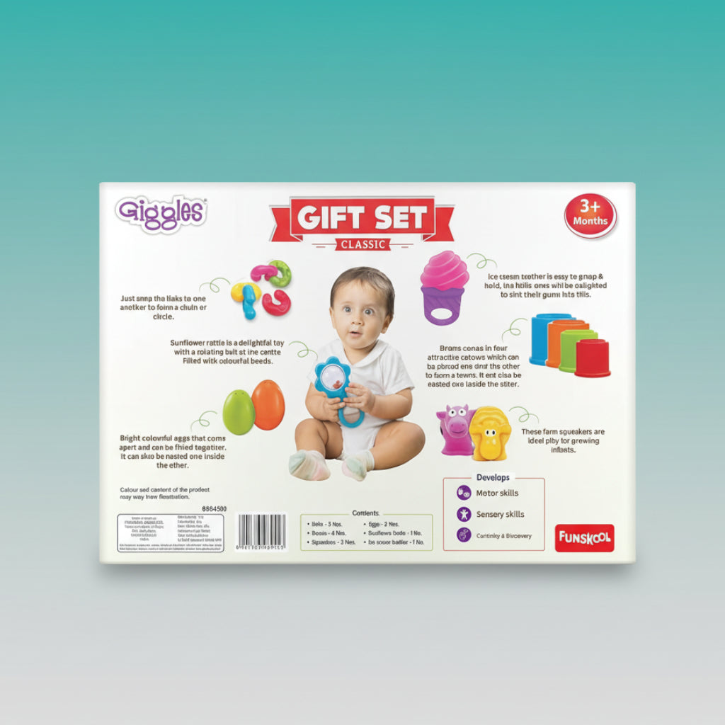 Giggles GIFT SET CLASSIC 6m+ by Gifthubmart