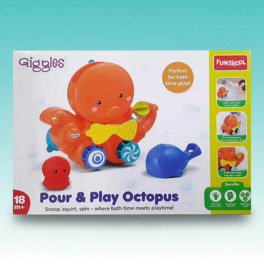 Giggles Pour & Play Octopus 18m+ - Gift Hub Mart