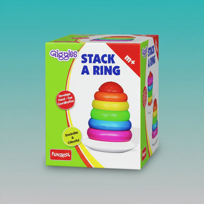 Giggles Stack A Ring 6m+ by Gift Hub Mart