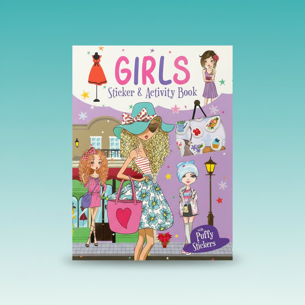 Girls Sticker & Activity Book by Gift Hub Mart