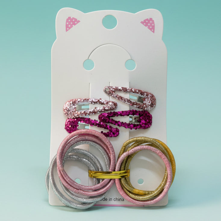 Glitter Hair Accessories Combo by Gift Hub Mart