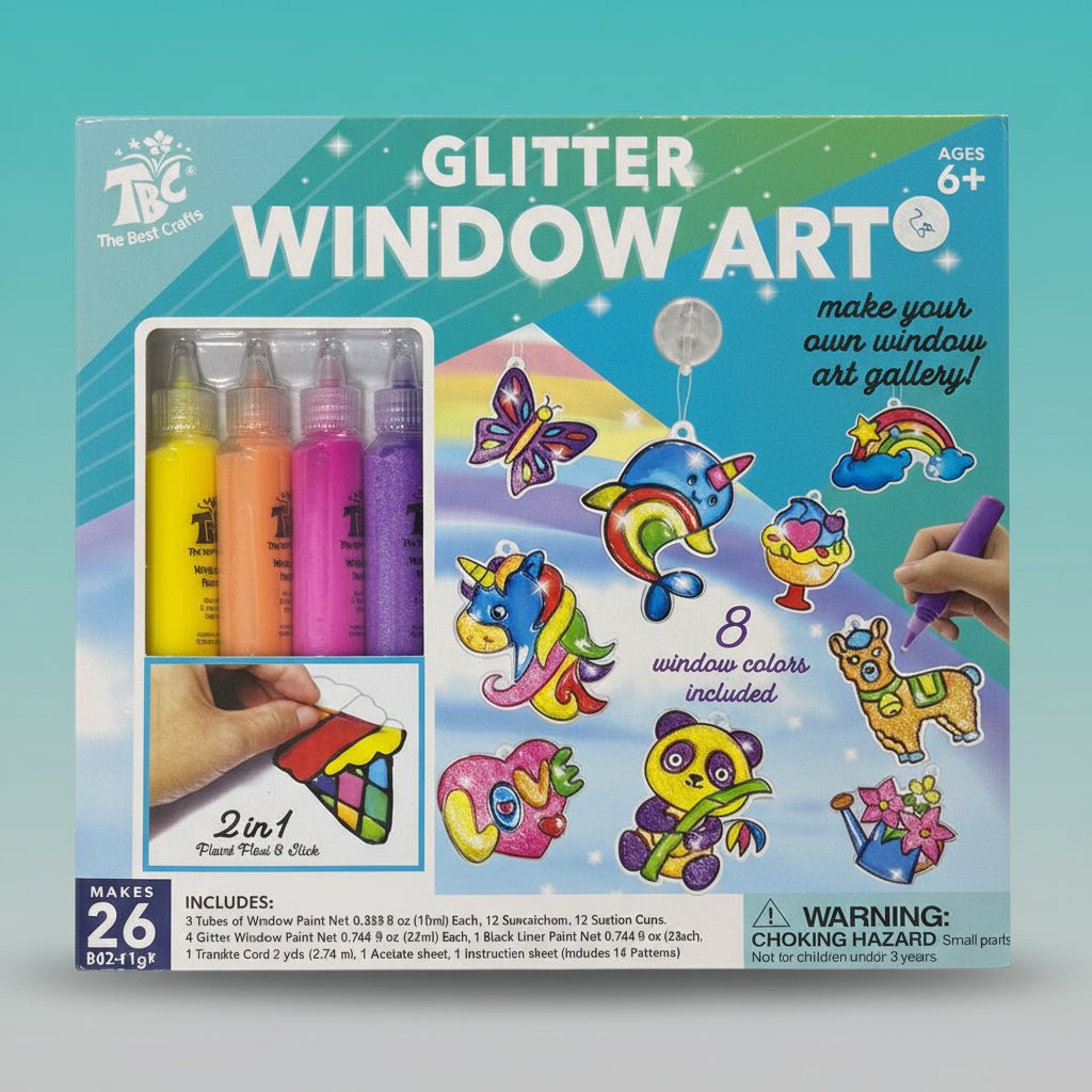 Glitter Window Art by Gifthubmart