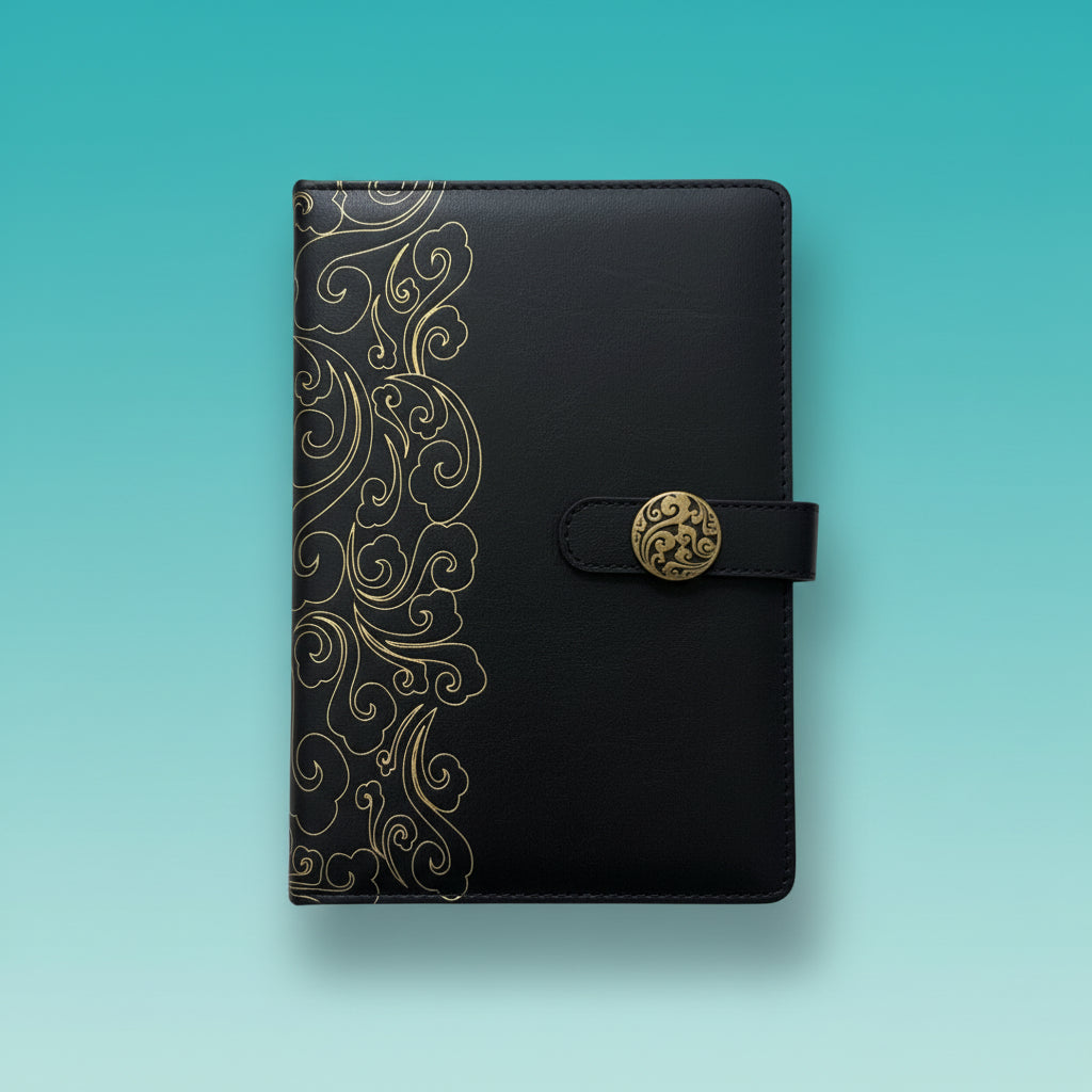 Gold Print Flap Diary by Gift Hub Mart