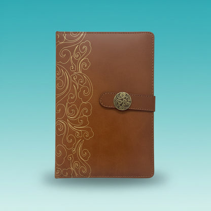 Gold Print Flap Diary by Gift Hub Mart