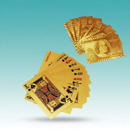 Golden Playing Cards by Gift Hub Mart