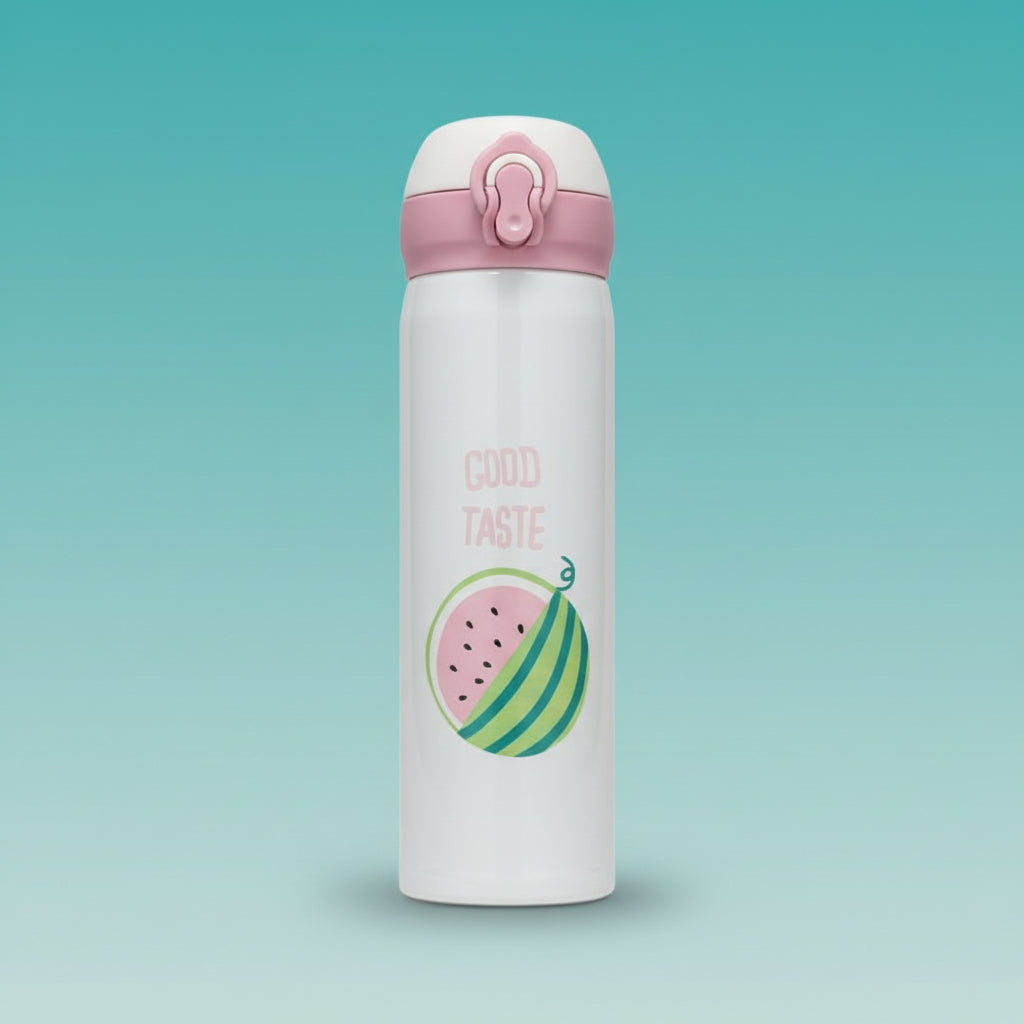 Good Taste Insulated Push Button Water Bottle by Gifthubmart