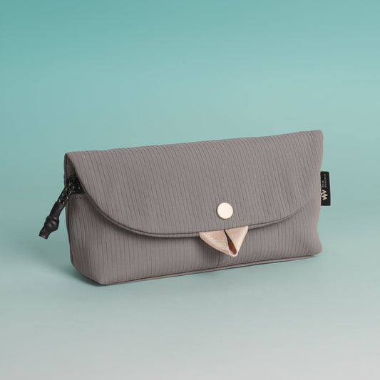 Grey Pencil Pouch WPC123 by Gift Hub Mart