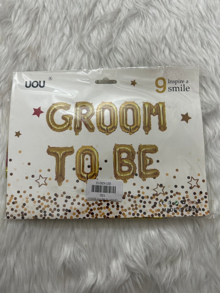 Groom To Be Foil Balloon by Gifthubmart