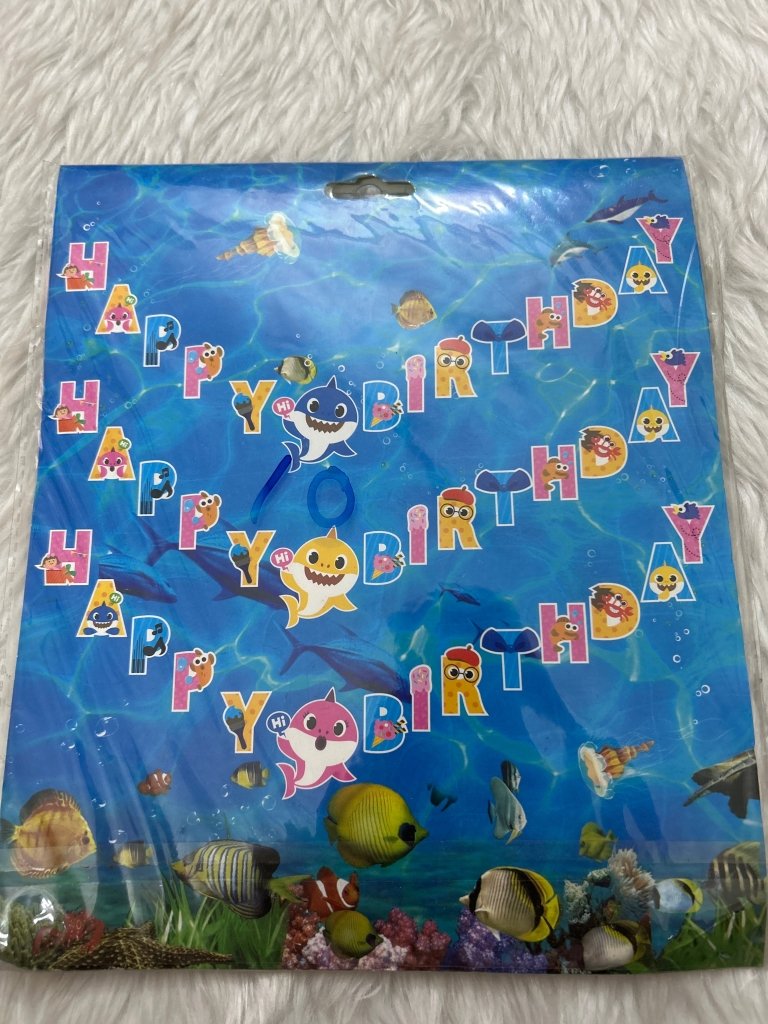 Happy Birthday Banner Ocean Theme by Gifthubmart