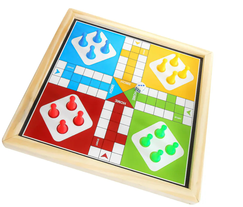 2-in1 Ludo Game & Writing Board