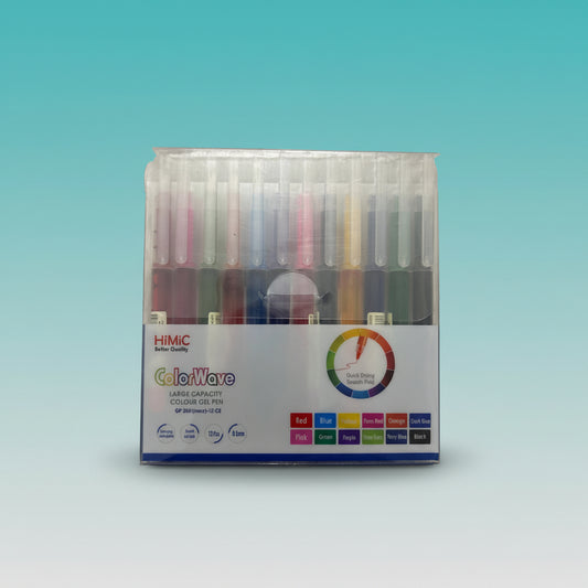 Himic Colour Gel Pen 12 by Gift Hub Mart