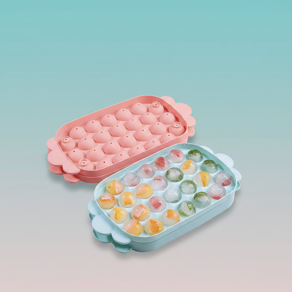 Ice Cube Mould Round Lid by Gifthubmart