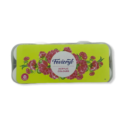 Fevicryl Acrylic Colours 10 Shades Box