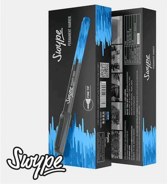 Linc Swipe Fine tip Permanent Marker Blue - Gift Hub Mart