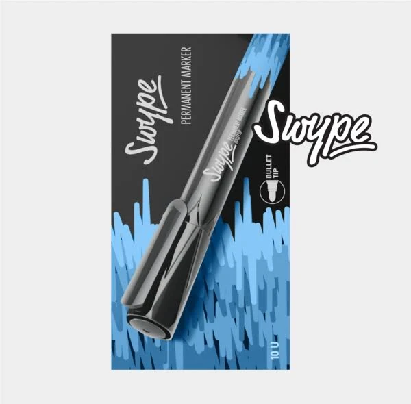 Linc Swipe Permanent Marker Blue - Gift Hub Mart